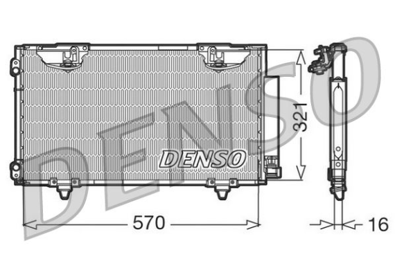 CONDENSER. AİR CONDİTİONİNG TOYOTA AVENSIS 97-03