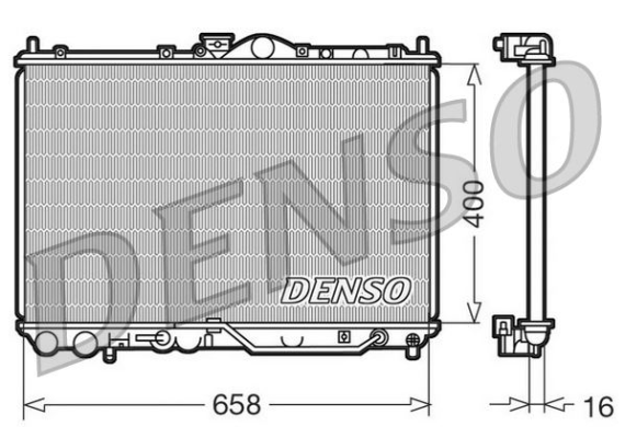 RADİATOR. ENGİNE COOLİNG MITSUBISHI CARISMA 95-06