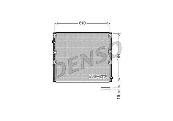 CONDENSER. AİR CONDİTİONİNG TOYOTA LAND CRUISER / PRADO / COLORADO J90 95-02