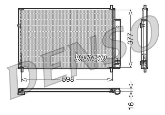 CONDENSER. AİR CONDİTİONİNG TOYOTA AURIS E15 06-12