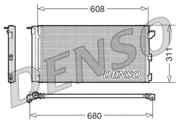 CONDENSER. AİR CONDİTİONİNG FIAT PANDA 03