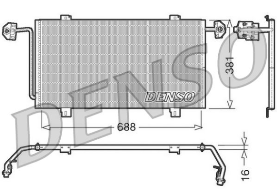 CONDENSER. AİR CONDİTİONİNG OPEL ARENA 97-01