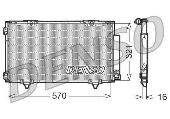 CONDENSER. AİR CONDİTİONİNG TOYOTA AVENSIS 97-03