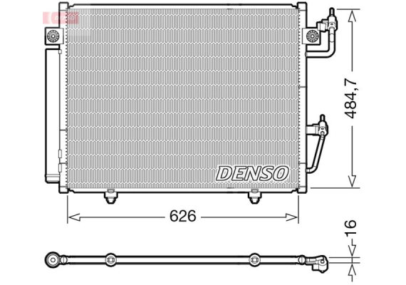 CONDENSER. AİR CONDİTİONİNG MITSUBISHI PAJERO IV 06