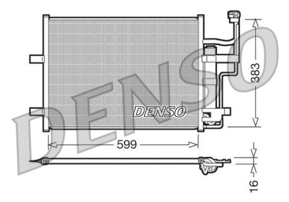CONDENSER. AİR CONDİTİONİNG MAZDA 3 00-09