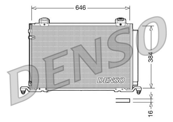 CONDENSER. AİR CONDİTİONİNG TOYOTA AVENSIS 03-09