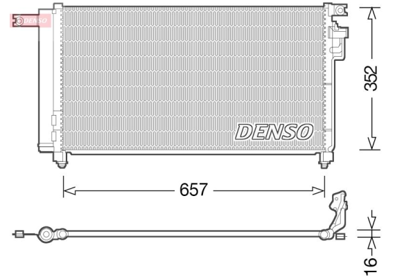 CONDENSER. AİR CONDİTİONİNG KIA RIO II 05