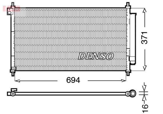 CONDENSER. AİR CONDİTİONİNG HONDA CIVIC IX 11
