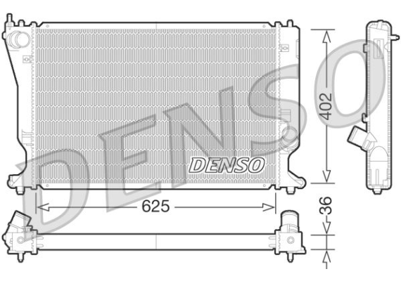 RADİATOR. ENGİNE COOLİNG TOYOTA AVENSIS 03-09