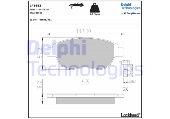 ÖN BALATA P207 06 P307 00 DOBLO 01 PARTNER 03 BERLINGO 00 C3 02 C4 04 XSARA 00