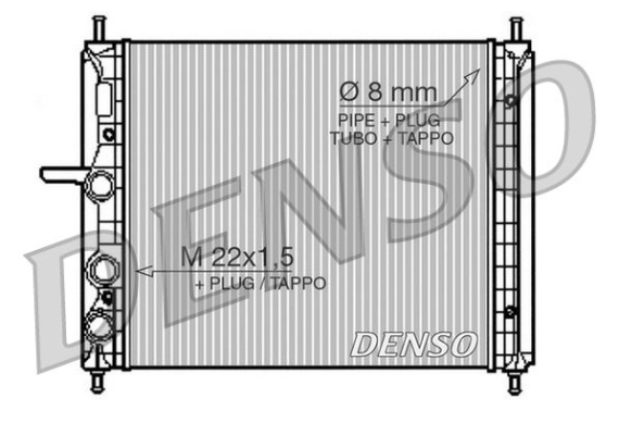 RADİATOR. ENGİNE COOLİNG FIAT BRAVA 95-02