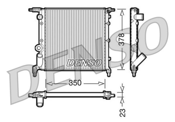RADİATOR. ENGİNE COOLİNG RENAULT CLIO I 90-98