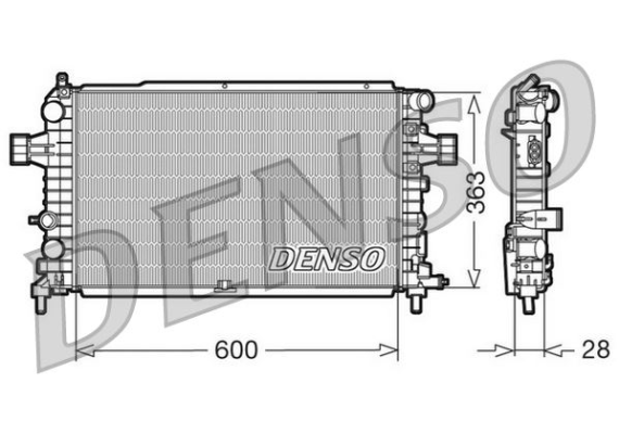 RADİATOR. ENGİNE COOLİNG OPEL ASTRA H 04-14