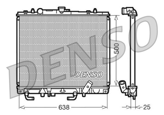 RADİATOR. ENGİNE COOLİNG MITSUBISHI PAJERO SPORT I 97-08