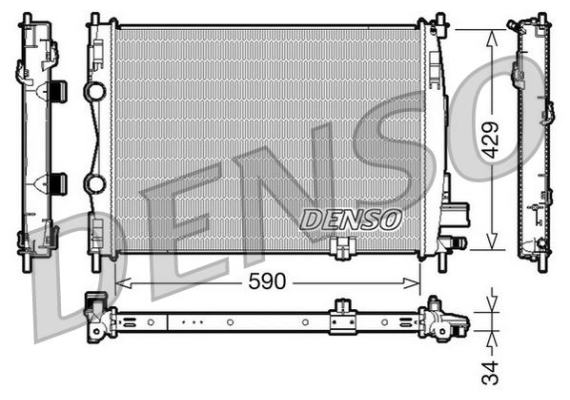 RADİATOR. ENGİNE COOLİNG NISSAN QASHQAI I 2 07-13