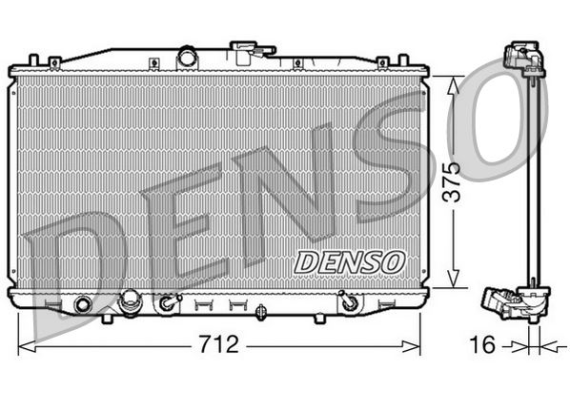 RADİATOR. ENGİNE COOLİNG HONDA ACCORD VII 03-08