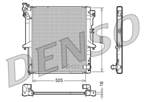 RADİATOR. ENGİNE COOLİNG MITSUBISHI L 200 / TRITON 05-15