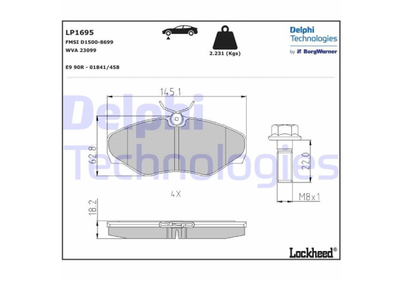 ÖN BALATA RENAULT TRAFIC II 01 OPEL VİVARO 01
