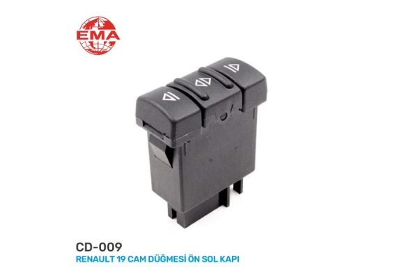 CAM AÇMA ANAHTARI SOL RENAULT 19 - MASTER TEKLİ