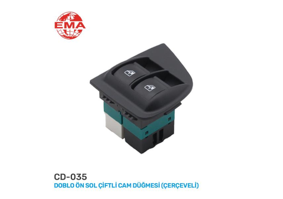 CAM AÇMA ANAHTARI FIAT DOBLO 05- SOL ÇİFTLİ-ÇERÇEVELİ