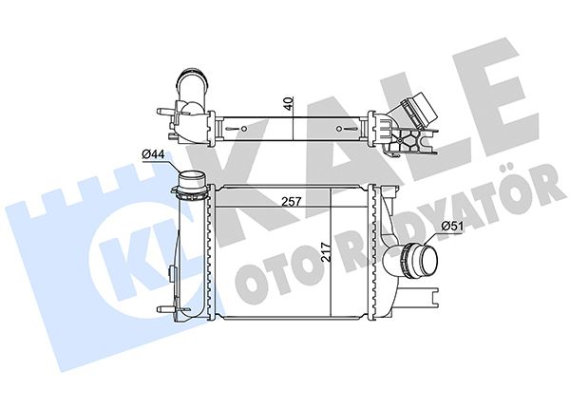 İNTERCOOLER DACIA LOGAN II-MCV II-SANDERO II-RENAULT CLIO IV 0.9 TCE 12