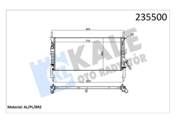 MOTOR SU RADYATORU TRANSIT V347 2.2TDCI 2.4TDCI 3.2TDCI 06 KLIMALI