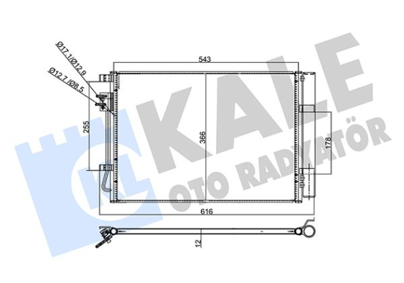 353130 KONDENSER HYUNDAI i20 1.2 12- AL/AL