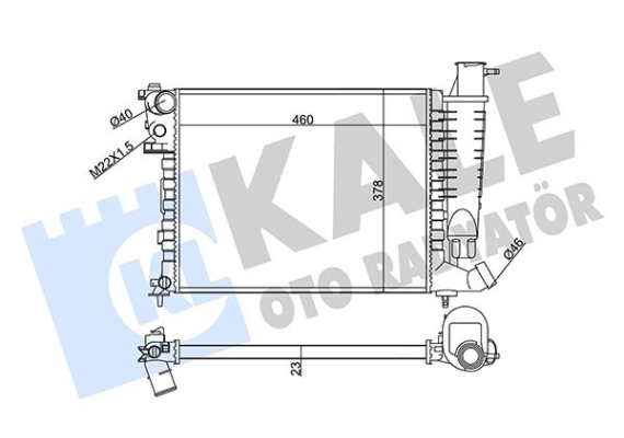RADYATÖR AL/MKNK XSARA 1.4/1.6 97 98-ZX 1.1-1.4 91 -PEUGEOT 306