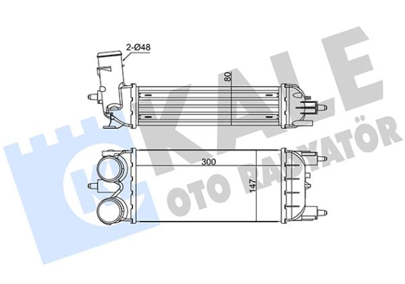 İNTERCOOLER CITROEN C5 III-PEUGEOT 508-508 SW1.6 HDI 08