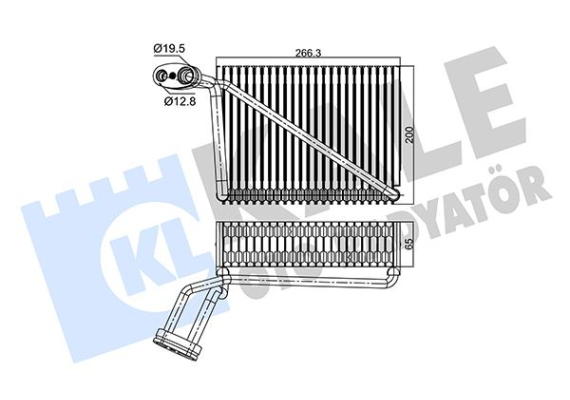 KLİMA EVAPORATÖR A4-PASSAT 1.6-1.8-1.9 TDi-2.0 97-05 A4 95-01 200x262x65 8FV351211191