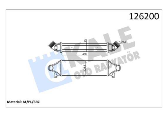 TURBO INTERKOLL RADYATORU TRANSIT V184 2.4TDCI 135PS 140PS 01 06 V347 06 07 A.CEKER