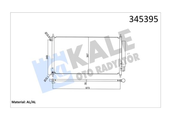 KLİMA KONDENSERİ HONDA CIVIC 1.5 HYBRİD-1.6İ 16V-1.8İ-16V-2.4İ 16V 12 OTO.-MEK. AL/AL