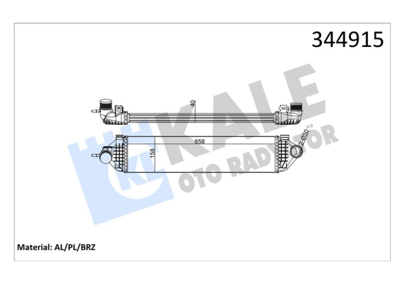 TURBO INTERCOLL RADYATORU FOCUS III III 11 1.6 ECOBOOST C-MAX 06 11 10 1.6 ECOBOOST KUGA 13 TRANSIT CONNECT 13