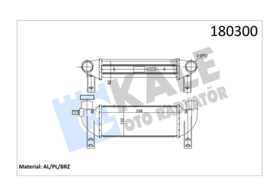 TURBO INTERCOOLER RADYATORU CONNECT 1.8TDCI 02 06 AL AL
