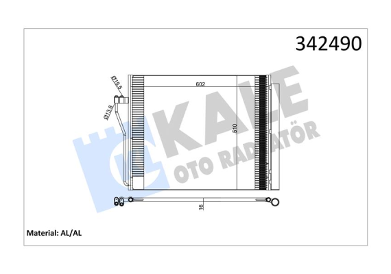 KLIMA RADYATORU BMW F01 F02 F03 F04