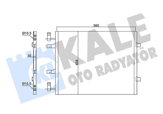 KLİMA RADYATÖRÜ KONDENSER TRAFIC II 01 OPEL VİVARO 1.9 DTİ 2.0 CDTİ