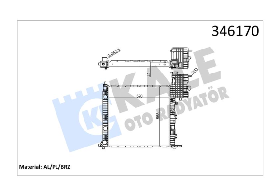 MOTOR SU RADYATORU MERCEDES VITO W638 96 03 KLIMASIZ