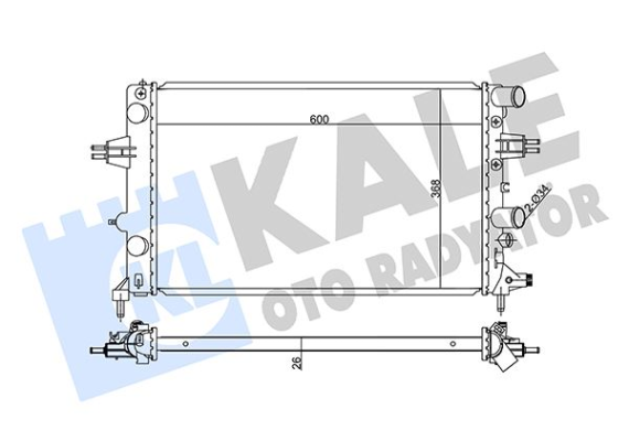 RADYATÖR BRAZING OPEL ASTRA G-VAUXHALL ASTRA Mk IV RADYATÖR