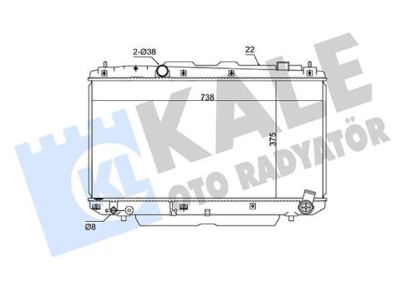 RADYATÖR AL/PL/BRZ RAV 4 II 2.0 D4D01