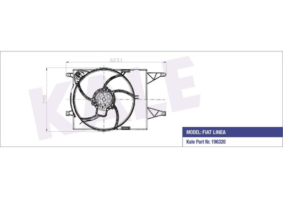 FAN GRUBU DAVLUMBAZLI FIAT LINEA 1.4 MPI NAC ELEKTRO FAN GRUBU