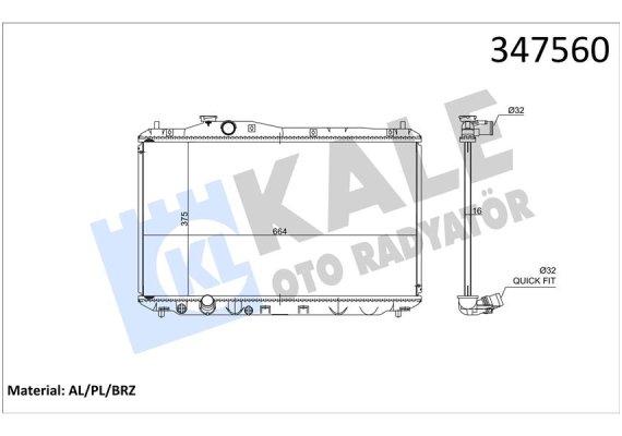 RADYATÖR AL/PL/BRZ CIVIC IX MT