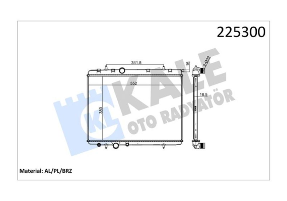 RADYATÖR AL/PL/BRZ 307-XSARA 2.0i 16V-1.9D-2.0 Hdi