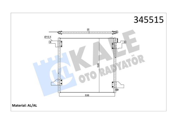 KLIMA RADYATORU MERCEDES ML-CLASS W163 98 05