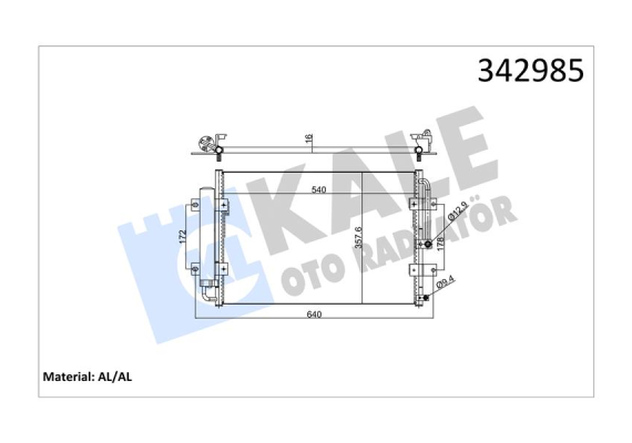 KLİMA KONDENSERİ HYUNDAI HYUNDAI H100 PORTER AL-AL
