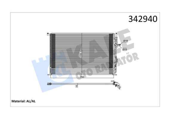 KLİMA KONDENSERİ AUDI A8 AL-AL
