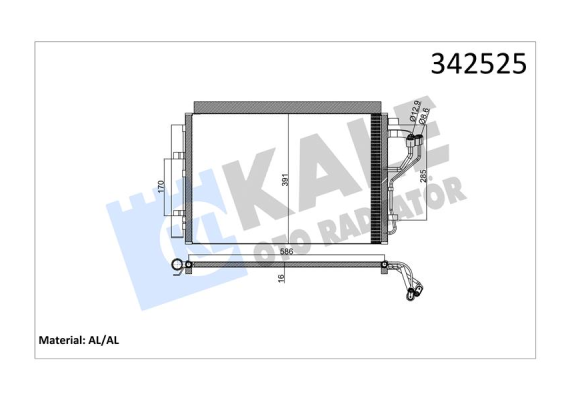 KLİMA KONDENSERİ HYUNDAI İ30-COUPE-CW KIA CEED-CEED SPORTSWAGON AL-AL