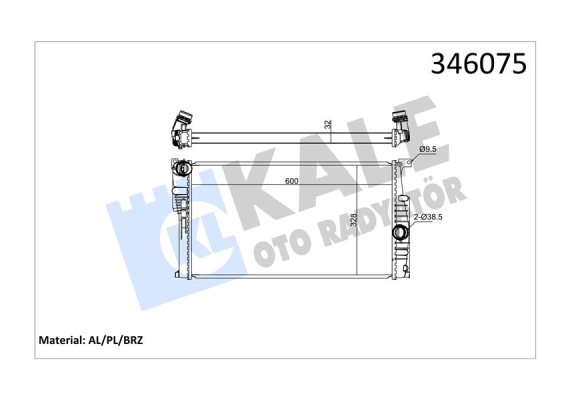 MOTOR SU RADYATORU BMW N13 N47 B37 B47 F20 F21 F22 F23 F30 F31 F34 F35 F32 F33 F36