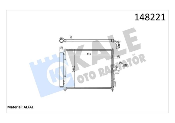 KONDENSER AL/BRZ ACCENT 1.3/1.5 01-02