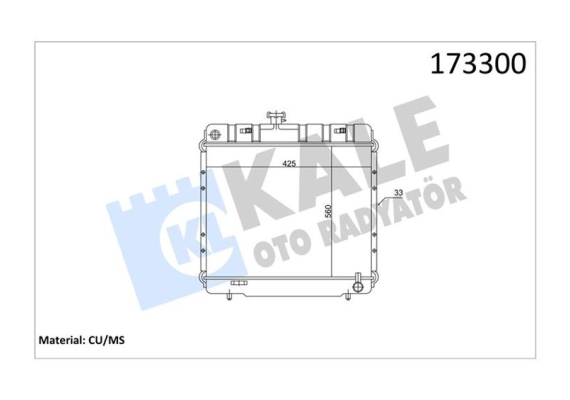 RADYATÖR 250-280-300 W123 3 SIRA PS 425X560X33