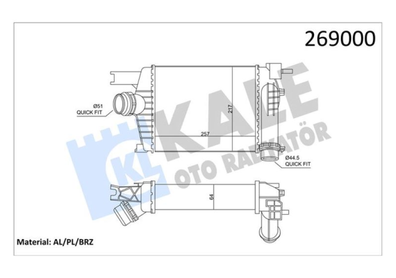 TURBO RADYATÖRÜ INTERCOOLER CLIO IV 12 CAPTUR 13 DUSTER 13 0.9TCe 1.2TCe 1.5dCi